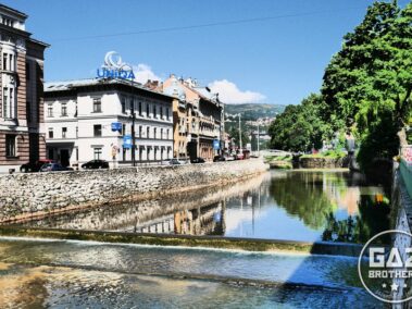 Rzeka Miljacka w Sarajewie