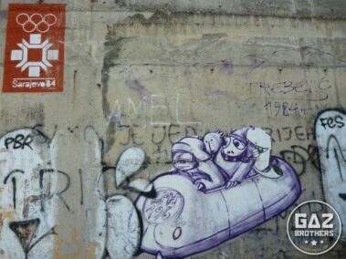 Graffiti olimpijskie w Sarajewie