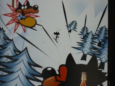 Vucko na plakacie promującym olimpiadę i CocaCola