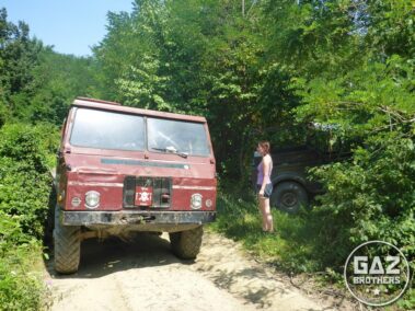 Ciężarówka w bośniackich górach