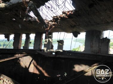 Wieża ciśnień w Vukovarze nosi ślady wojny