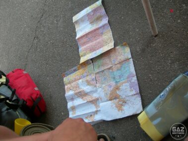 Mapa bałkanów podczas tripa stopem