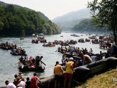Początek spływu Drinska Regata