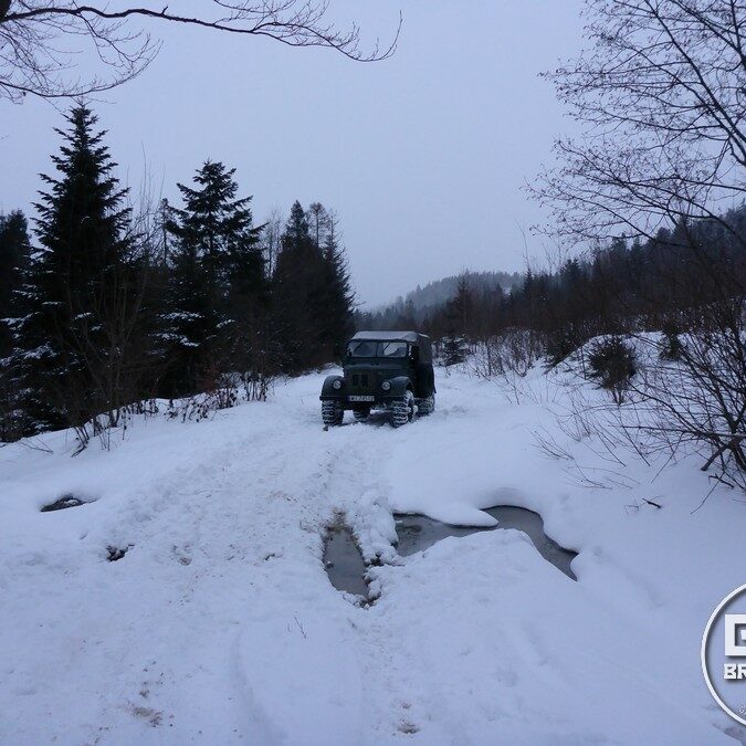 Gaz 69, zima, off-road