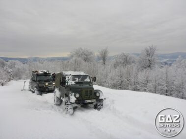 Gaz 69, Nissan Patrol, ukraina, zima
