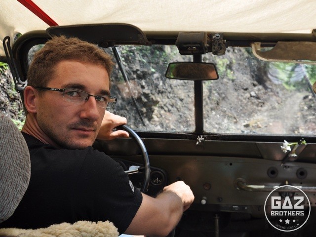 Tomasz Maciążek za kierownicą Gaza 69