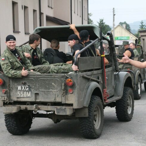 Manewry wojskowe Gazem 69 podczas eventu integracyjnego